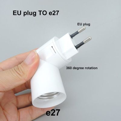 E27 GU24 EU เราจะ E27ฐานหลอดไฟไฟ LED ปลั๊กตัวแปลงตัวยึดเต้าเสียบไฟอะแดปเตอร์โคมไฟสวิตช์ปุ่มเปิดปิด EU US Type ไฟติดเพดาน &amp; Componen