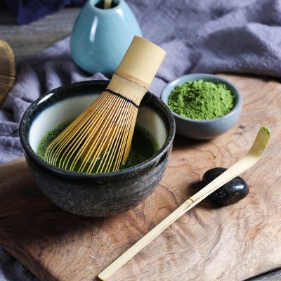 [Shoplara] Japanese Tea Set Matcha Whisk (Chasen), Tea Spoon, and Scoop (Chashaku) Matcha Tea Set Bamboo Accessories
