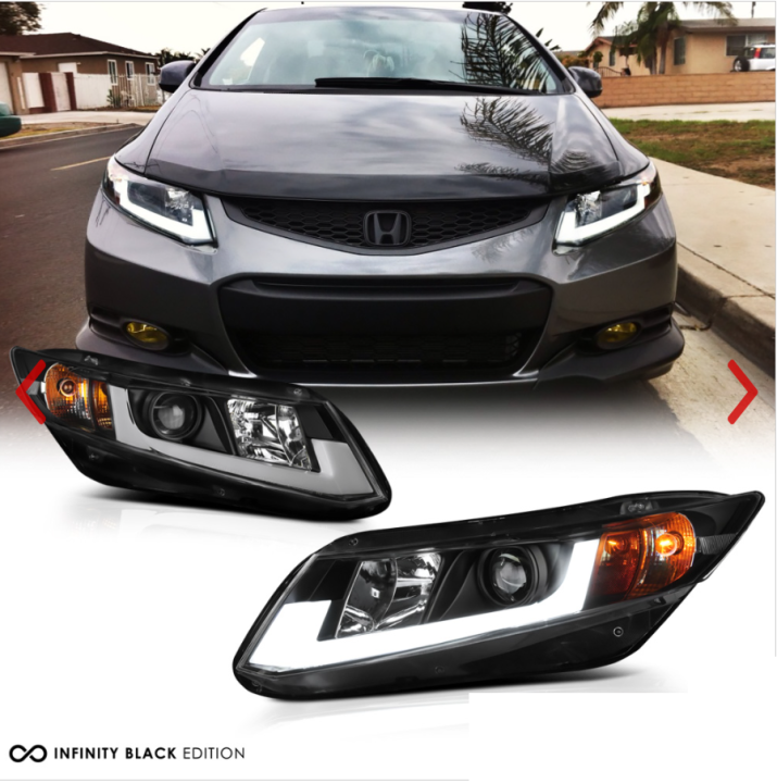 Civic Headlight Projector with LED DRL Honda 2011 to 2015 Infinity ...