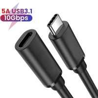 ร้อน hanoe413 - / HD 4K 60Hz PD 5A USB3.1 Type-C สายเคเบิลขยาย100W ประเภท C Gen 2 10Gbps Extender สำหรับ Macbook Nintendo Switch SAMSUNG แล็ปท็อป