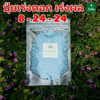 ปุ๋ยสูตร 8-24-24 ขนาดทดลองใช้ ขนาดแบ่งบรรจุในถุงซิปล็อค 100 กรัม ใช้งานสะดวก สูตรเร่งดอก เร่งผล