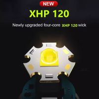 XHP90ไฟฉาย Led ที่มีประสิทธิภาพ XHP120มากไฟฉายแรงสูงเบาไฟฉายชาร์จได้โคมไฟตั้งแคมป์ Usb 18650