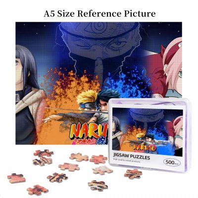 Naruto Kakashi Hatake, Sakura Haruno, Sasuke Uchiha, Hinata Hyuga And Sharingan Wooden Jigsaw Puzzle 500 Pieces Educational Toy Painting Art Decor Decompression toys 500pcs