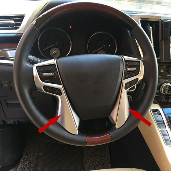 for-toyota-alphard-vellfire-30-2015-2019-car-steering-wheel-cover-trim-decor-frame-stickers-accessories