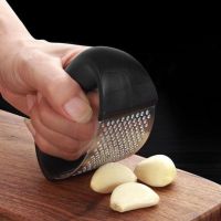 304 Stainless Steel Garlic Mortar Household Stirring Chopper Garlic Chopper Garlic Ring Press