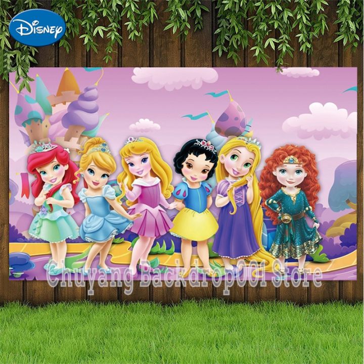 Bargain price decoration】Disney Snow White Bell Photography Background  Backdrop Cartoon Baby Girl Princess Birthday Party Banner Decoration Photo  Shoot Lazada