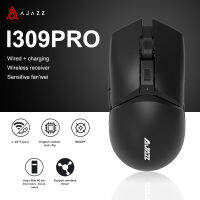 AJAZZ I309Pro ไร้สาย USB เมาส์สำหรับเล่นเกมแบบมีสาย2.4G RGB เมาส์16000 DPI เมาส์ที่ตั้งโปรแกรมได้เมาส์คอมพิวเตอร์ Ergonomic สำหรับแล็ปท็อป PC