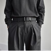 Fashion Classic Canvas Belt Men Metal Double Pin Buckle Casual Strap Belt for Men High Quality Strap Belts