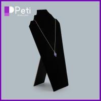 PETI JEWELLERY ผ้ากำมะหยี่กำมะหยี่ ขาตั้งแสดงจี้สร้อยคอ สีดำสีดำ สะดวกสบายๆ อุปกรณ์จัดระเบียบเครื่องประดับ ที่มีคุณภาพสูง แบบพกพาได้ อุปกรณ์ประกอบฉากแสดง อุปกรณ์ประกอบฉากการถ่ายภาพ