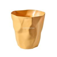 Nordic Style Irregular Trash Can Modern Solid Color Plastic Garbage Rubbish Bin Food Waste Basket Basin Bucket Flower Pot Organi