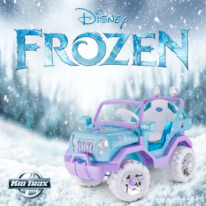 นำเข้า-รถแบตเด็กขับเคลื่อน-4-ล้อ-disney-frozen-kids-4x4-ride-on-toy-6-volt-single-rider-blue-by-kid-trax-ราคา-15-000-บาท