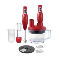 Blue House - Hand Blender Set Rosso BH5551BS , Silver ,Red