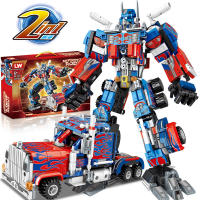 ProudNada Toys ตัวต่อเลโก้ เลโก้ ออพติมัส ไพรม์ ทรานส์ฟอร์มเมอร์ส 2in1 LW OPTIMUS PRIME DEFORMATION ROBOT 553 PCS 7043