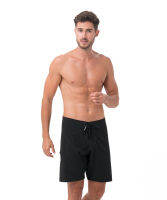 69SLAM MEN PLAIN BLACK LIAM 4 WAYS STRETCH BOARDSHORT / กางเกงว่ายน้ำ ขาสั้น สำหรับผู้ชาย