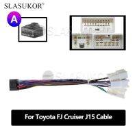 กรอบวิทยุติดรถยนต์ขนาดใหญ่2020-2006 J15ครุยเซอร์ FJ Toyota สำหรับแผงหน้าปัด Canbus ชุดสายเคเบิลเสียงรถยนต์ Android 9นิ้ว