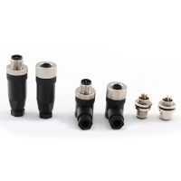 DIY IP67 Waterproof Connectors Screw Lock Automotive Car Power 5 Pin M12 Aviation Connector Male Female Plug Industrial Sockets