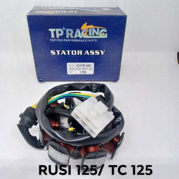 RUSI 125/TC 125 STATOR COIL ASSEMBLY TP RACING BRAND Lazada PH