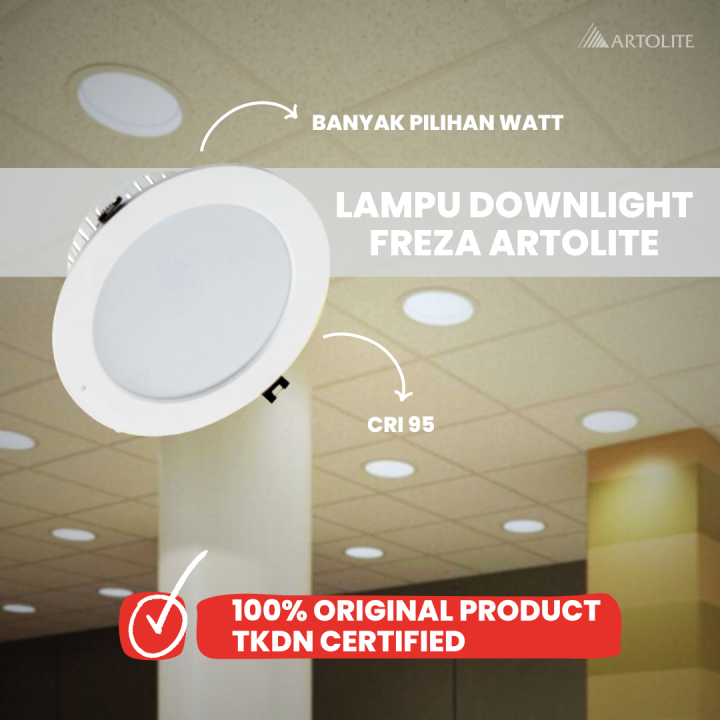 DESAIN MEWAH Lampu Downlight Freza Artolite 7WATT 18WATT Lazada