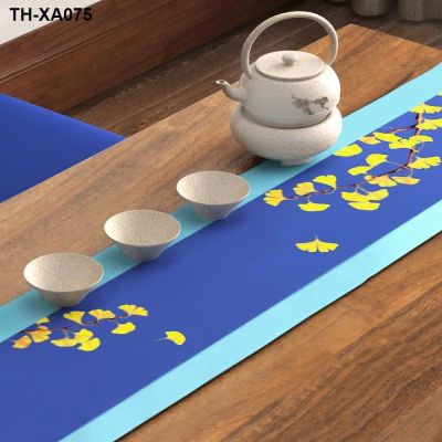 ใหม่จีนเซนธงโต๊ะชาผ้าโต๊ะกาแฟผ้าปูโต๊ะตู้ทีวียาวธงโต๊ะน้ำชาผ้ากันน้ำแถบธงชา