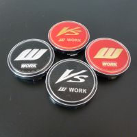 4pcs 60mm VS W Work Wheels Center Hub Caps Logo Emblem Badge Car Styling Rims Cover