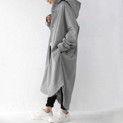 Winter Loose Thick Maternity&nbsp;Long Trench Coat Female Women Hoody Mid-Length Coat Pregnant Women Hooded Jackets Coats Plus Size