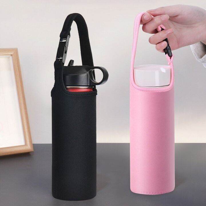 portable-water-bottle-case-sleeve-sports-insulation-water-bottle-covers-pouch-with-strap-cellphone-holder-bottle-bag