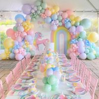 【LZ】♦✻◊  20/50 pçs macaron látex balões festa de aniversário do casamento decoração colorida pastel doces arco-íris globos de ar do chá de fraldas favor