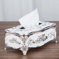 European Creative Paper Towel Box Manual Oil Dripping Paper Drawer Household Toilet Paper Storage Appliance Table Napkin Holder Tissue Holders