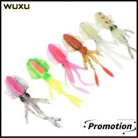 WUXU 1Pcs ซิลิโคน อุปกรณ์ตกปลา Swimbait เหยื่อตกปลา เหยื่อปลอม เหยื่อนุ่ม เหยื่อปลาหมึก