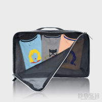 DOSH BAGS LUGGAGE CUBE ORGANIZER กระเป๋าจัดระเบียบ SIZE 15 สีเทา ลิขสิทธิ์BATMANรุ่นEBMAB5013-GY