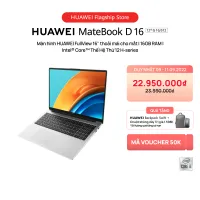 Máy Tính Xách Tay HUAWEI MateBook D 16 (16GB/512GB) FullView 16