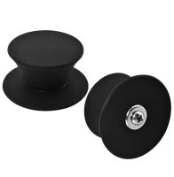 2PC Pot Lid Knob Silicone Universal Pot Handle Replacement Kitchen Cookware Cover Knobs for Pan Lid Black kitchen accessories co Other Specialty Kitch