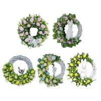 Easter Wreath Pendants Simulation Hanging Garland Decoration Party Decor Atmosphere Decorative Garland for Shopping Mall Outdoor