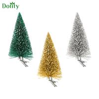 Dolity ต้นคริสต์มาสประดิษฐ์3ชิ้นพร้อมคลิปสำหรับสำนักงานโชว์ปีใหม่