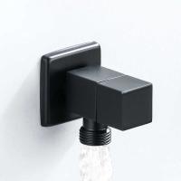 Angle Valve Water Control Valve Brus Gold Corner Valve Bathroom Tap Water Valve 1/2 Stainless Steel Black Angle valves