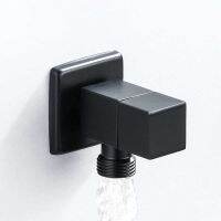 【YF】 Angle Valve Water Control  Brus Gold Corner Bathroom Tap 1/2 Stainless Steel Black valves