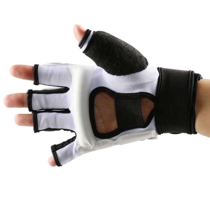 half-fingers-kids-adults-sandbag-training-boxing-gloves-sanda-karate-muay-thai-taekwondo-protector