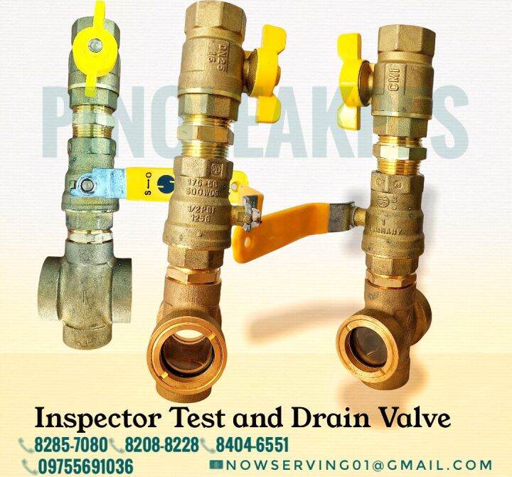 Inspector Test Valve 1" (25mm) Brass Threaded - Test And Drain Valve ...