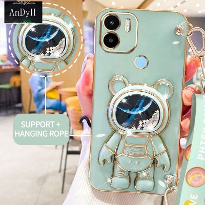 AnDyH&nbsp;Casing&nbsp;For Xiaomi Redmi A1 2022 A1+ 2022 4G A2+ POCO C50 Phone&nbsp;Case&nbsp;Cute&nbsp;3D&nbsp;Starry&nbsp;Sky&nbsp;Astronaut&nbsp;Desk&nbsp;Holder&nbsp;with lanyard