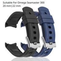 Durable Rubber Watchbands Suitable For Omega Seamaster 300 Waterproof and Sweatproof 20mm 22mm