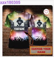 Custom With Name 3D Full Printed T Shirt For A Dj, For Dj, Disc Jockey Clothing, Dj Shirts