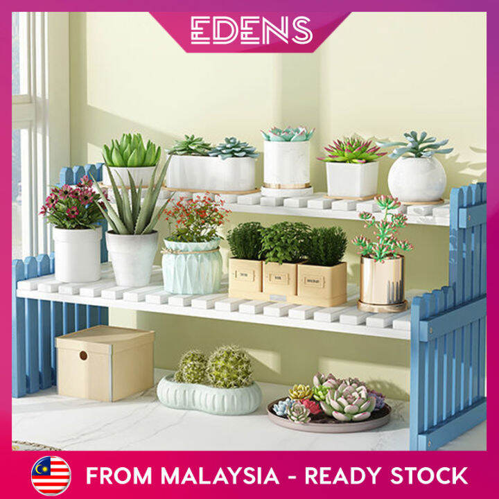 Edens Modern Flower Pot Storage Rack Shelf Indoor Balcony Multi Layered