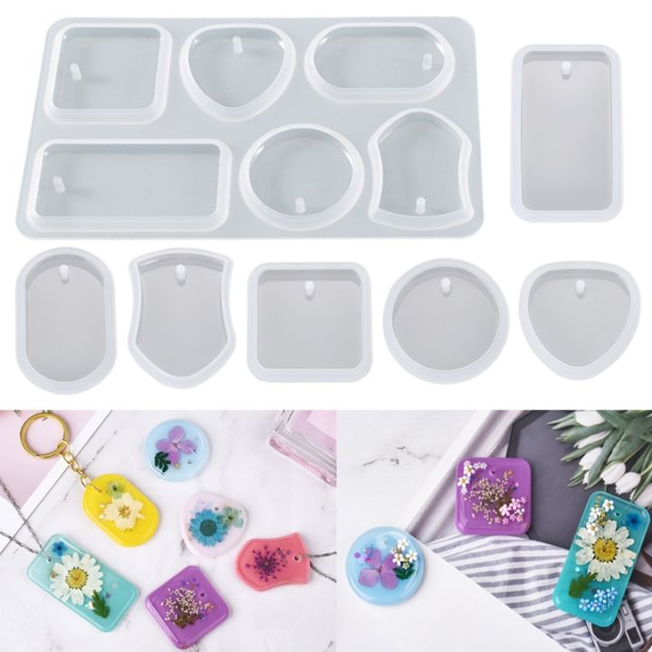 cc-keychain-pendant-silicone-mold-set-epoxy-resin-round-rectangle-pendants-jewelry-making-casting-decoration