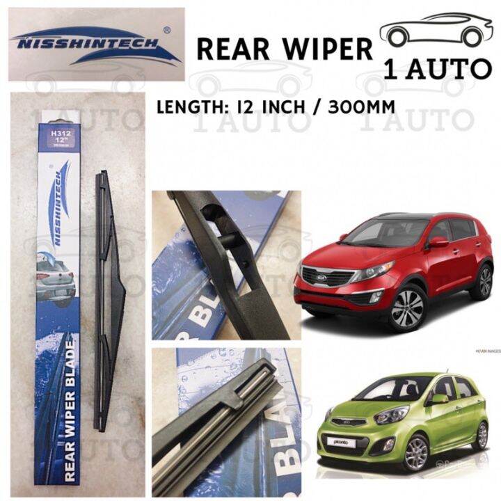 NISSHINTECH REAR WIPER KIA SPORTAGE SL PICANTO TA Lazada