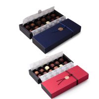 CW 24x9x3.5CM 10 set deep sapphire blue red Chocolate PapervalentineBirthdayGifts Packing Storage Boxes