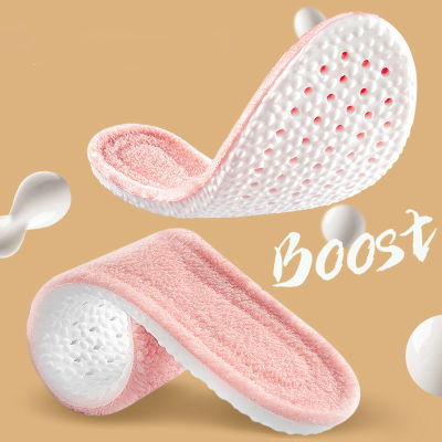[Lady Sugar] Insoles รองเท้ากีฬาฤดูหนาว Insoles Boost ระงับกลิ่นกาย Insoles สำหรับผู้ชายผู้หญิงยืดหยุ่นสูงสบายระบายอากาศ Insoles