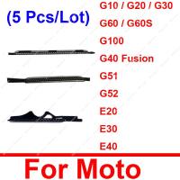 5PCS / Lot ลําโพงหูฟังกันฝุ่นตาข่ายป้องกันฝุ่นสําหรับ Motorola G10 G20 G30 G50 G51 G52 G60 G60S G100 G40 Fusion E20 E30 E40