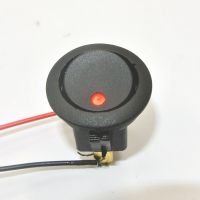 ‘；【= 5Pcs/Set ON/OFF 12V Round Rocker Dot Switch Waterproof LED Light Luminescence Toggle Switches