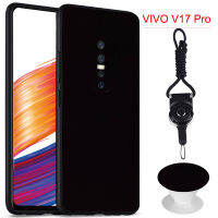 สำหรับ VIVO V17 PRO/1910 Silicon Soft Ruber กรณี (สีดำ)