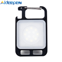 Aideepen LED ไฟฉายขนาดเล็ก800Lumens พวงกุญแจไฟฉาย4โหมดแสงที่มีวงเล็บพับที่เปิดขวดและฐานแม่เหล็กสำหรับตั้งแคมป์